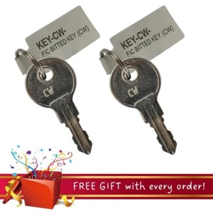 1 Pair (2 Keys) FIC Precut RV Keys * SELECT YOUR KEY CODE * CW401-CW434 - Picture 1 of 3