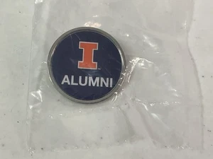 ILLINOIS ILLINI Fan Souvenir: Pin redondo de ex alumnos. 1,25”. NUEVO. - Imagen 1 de 3