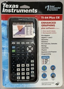 Texas Instruments Ti-84 Plus CE Enhanced Graphing Calculator, NEW!! - Picture 1 of 2