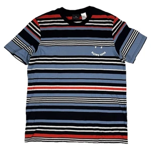 Paul Smith Herren gestreiftes HAPPY T-Shirt mehrfarbig Tasche Tee Freizeit Gr. L - Bild 1 von 13