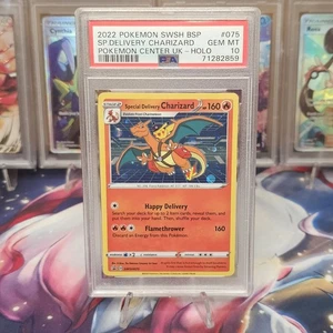 PSA 10 GEM MINT Special Delivery Charizard SWSH075 Sword & Shield Promo Cards - Picture 1 of 1