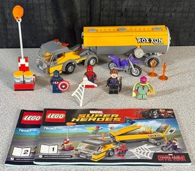 LEGO 76067 Marvel Civil War Tanker Truck Takedown 330pc 2016 Complete Used