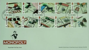 2025 GB MOMOPOLY –FDC F D I London NON Pictotial Postmark Post Free - Picture 1 of 2