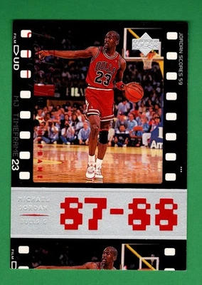 Michael Jordan 1998 Upper Deck Living Legend #21 TF 1987-88 Chicago Bulls Salón de la fama Foto 1 de 2