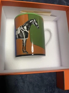 Tazza tazza Hermes Paris La Serpentine n.3 motivo cavallo porcellana con scatola - Foto 1 di 4