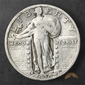 Cuarto de plata Standing Liberty 1930-S 25c - San Francisco - Imagen 1 de 2