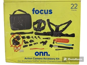 onn. Kit accessori action camera 20 pz. Go Anywhere Go Pro Essentials - Foto 1 di 4