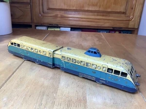French Hornby O Gauge 20 V AC 3 Rail Electric PLM 2 Car Diesel Railcar - Foto 1 di 8