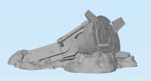 Miniaturas de la Legión de Star Wars - Paisaje AT-AT pierna de caminante estrellada AT-AT pierna inferior - Imagen 1 de 3