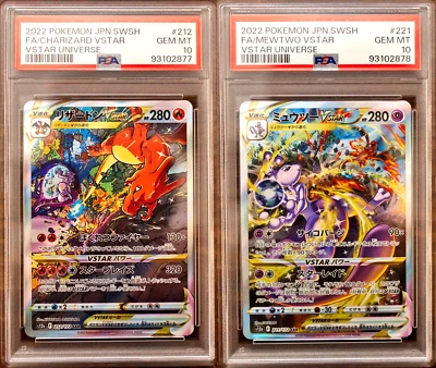 PSA 10 Charizard Mewtwo VSTAR sequential set S12A VSTAR Universe Pokemon Card - Image 1 of 4