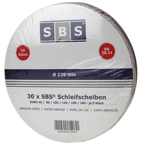 30 Klett Schleifscheiben 225 mm Deckenschleifer K40-K240 Schleifpapier Sortiment - Bild 1 von 3