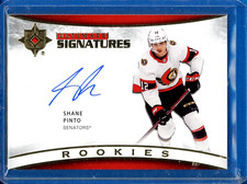 2021/22 UD ULTIMATE COLLECTION Shane Pinto SIGNATURES AUTOGRAPH ROOKIE RC AUTO