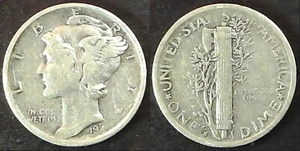 1944 S Roosevelt Dime with Lopsided Strike. - Picture 1 of 1