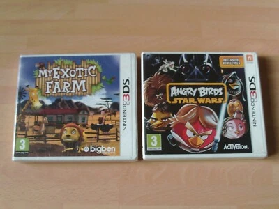 MY EXOTIC FARM  & angry birds star wars   3DS   new&sealed - Image 1 of 2