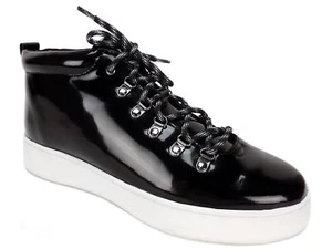 ATELJE 71 Women's Eden Sneakers Black Leather Size US 7.5M/EU 38.5 - Picture 1 of 6