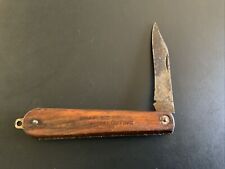 Vintage Shapleigh General Outing Single Blade Pocket Knife Wood