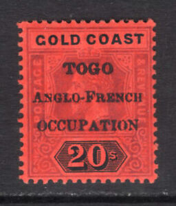 M21742 Togo 1916 SGH58 - 20/- violet & noir/rouge