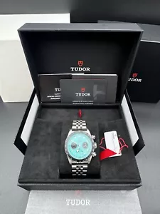 2025 Tudor Black Bay Chrono 41mm Blue Flamingo Steel JUBILEE 79360-0024 NEW - Picture 1 of 7