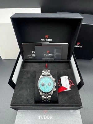 2025 Tudor Black Bay Chrono 41mm Blue Flamingo Steel JUBILEE 79360-0024 NEW - Image 1 of 4