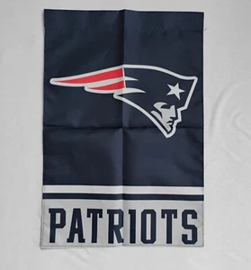 PATRIOTS FOOTBALL GARDEN FLAG Gift for football fan Man Cave Garage Yard decor - Picture 1 of 4