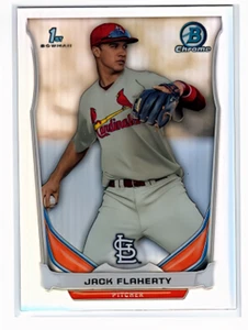 2014 Bowman Chrome Draft Refractor #CDP30 Jack Flaherty 1st Bowman F4 - Picture 1 of 1