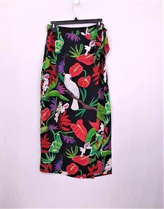 Coconut Cove Skirt Wrap Style 100% Silk Size L - Picture 1 of 9