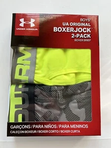 Under Armour Boys Boxerjock Size Youth Large Boxer Briefs Underwear 2 Pack New - Picture 1 of 2