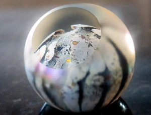Pisapapeles Stuart Abelman 1989 Studio Art Glass celestial - Imagen 1 de 8