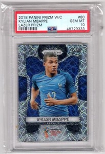 Kylian Mbappe 2018 Panini Prizm World Cup RC Rookie #80 Lazer Prism PSA 10