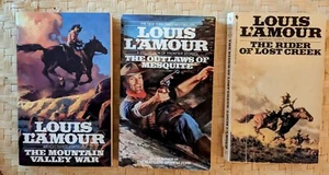 Set Of Three Vintage Louis L'Amour Paperback Western - GOOD - Picture 1 of 2