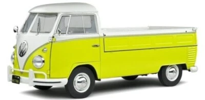 SOLIDO 1:18 DIE CAST METAL PICK UP VOLKSWAGEN T1 PICK UP 1950 GIALLO S1806706 - Immagine 1 di 2