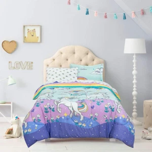Magical Unicorn Bed in a Bag, Twin - Picture 1 of 12