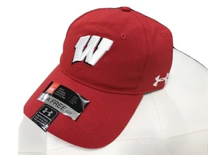 Under Armour Wisconsin Badgers UA Free Fit Fitted Hat  Cap Size S/M - Picture 1 of 4