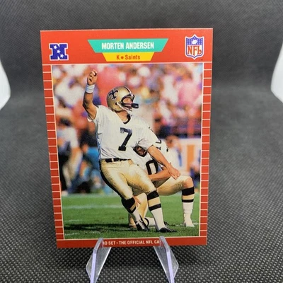 1989 Pro Set Card, #261 Morten Andersen Hall of Famer, New Orleans Saints - Image 1 of 2