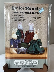 GOOSEBERRY HILL #135 12"-14" SAILOR BUNNY & FRIENDS FOR TEE SCHNITTMUSTER ©1987 - Bild 1 von 2