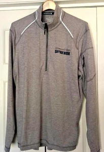 Vineyard Vines leichter Pullover 1/2 Zip Shark Week M 88% Polyester 12% Spand - Bild 1 von 4