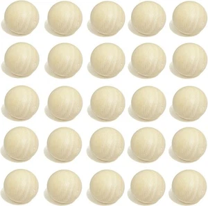 3/4 Zoll natürliche runde Holzkugel, Hartholzkugeln, für Zoll (50er Pack) - Bild 1 von 7