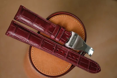 Pulseira Tudor bordô vermelha feita à mão tamanho 20/18 (ou qualquer tamanho) - Imagem 1 de 4