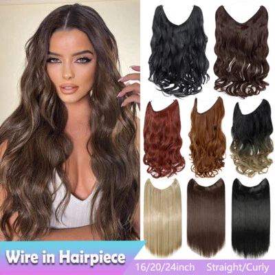 Long Wire In Hair Extensions Elastic Band Secret Miracle Ring 100% Real As Human - Image 1 of 4