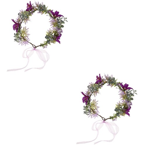 VETEMENTS Confezione 2 Fascia Copricapo Artificiale Damigella Sposo Festa dei Fiori