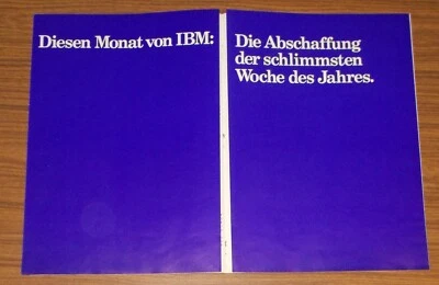 Seltene Werbung | Broschüre IBM Schreib-System - Schlimme Woche 1982 - Bild 1 von 2