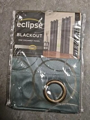 Panel Cortina Ojal Eclipse Blackout Meridian River Azul 42x63 Nuevo en Paquete Foto 1 de 3