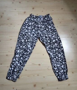 Vintage 80s International Baggyz Skull Print Parachute Pants Rare Print Size Small - Bild 1 von 7
