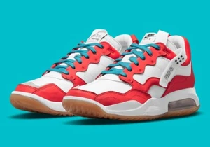 Men's Jordan MA2 Basketball Shoes, CV8122 600 Multi Sizes Chile Red/Wht/Cyb Teal - Picture 1 of 12