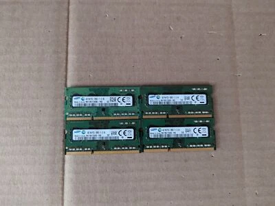 SAMSUNG 4X 4GB 1RX8 PC3L-12800S-11-13-B4 LAPTOP RAM M471B5173EB0-YK0 N6-4(14) - Image 1 of 4