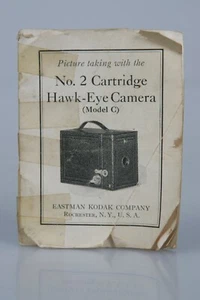 Anleitung für Eastman Kodak Nr. 2 Patronen Hawkeye Kamera Modell C um 1925 - Bild 1 von 2