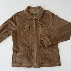Abrigo Eddie Bauer Pana Tareas Granero Para Hombres XL Alto Marrón Cremallera Completa Bolsillos con Solapa - Imagen 1 de 10