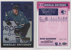2020 O-Pee-Chee Platinum Retro Rookies Rainbow Blue Nikolai Knyzhov Rookie RC