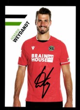 Hendrik Weydandt autograph card Hannover 96 2021-22 original signed