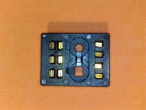 4 PCS TYCO ELECTRONICS 27E713 10 PINS RELAY SOCKET GOLD PLATED "FREE US SHIPPING - Picture 1 of 6